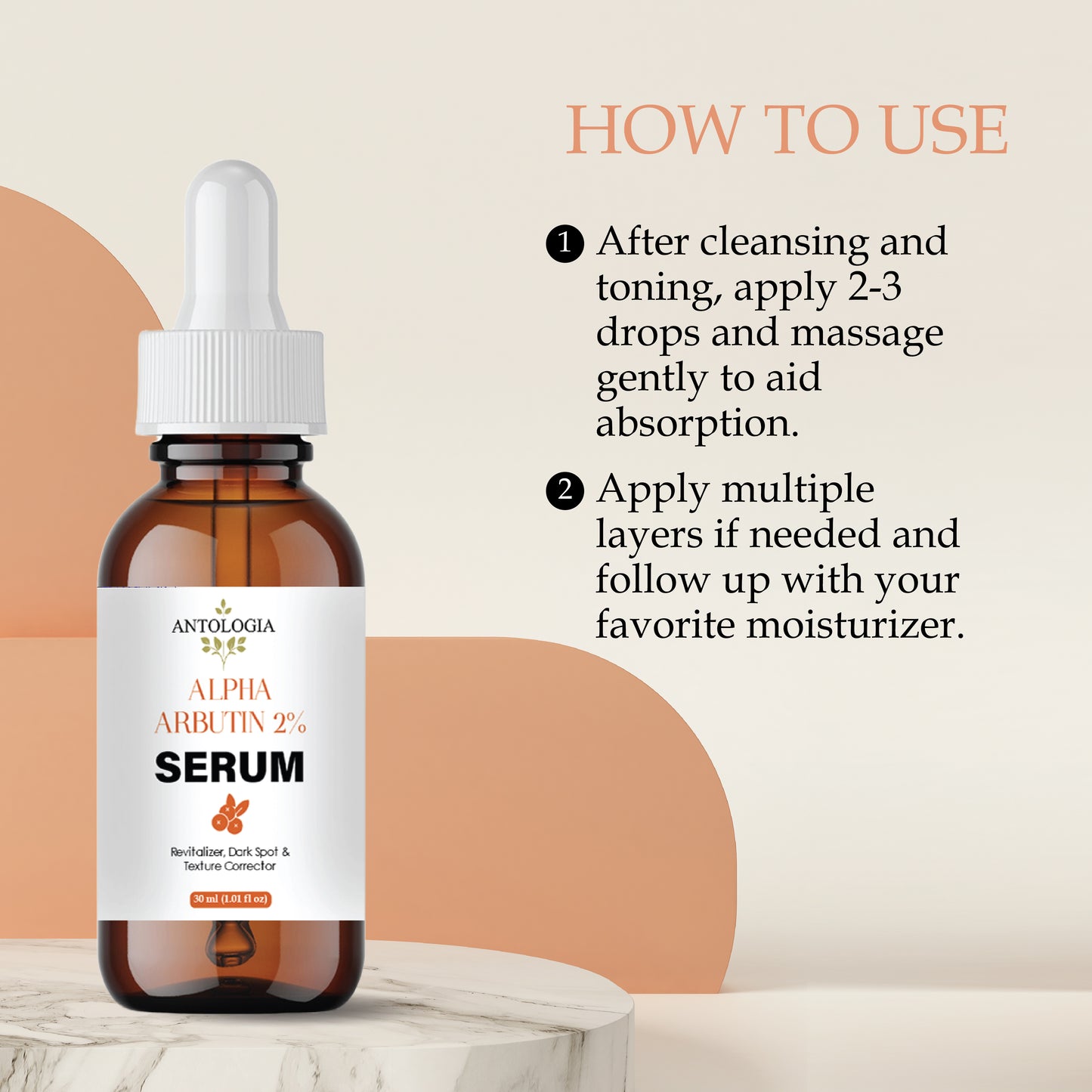 Alpha Arbutin Serum for Skin Brightening | Dark Spot Remover | Even Skin Tone & Radiance | Lightweight, Fast Absorbing Face Serum